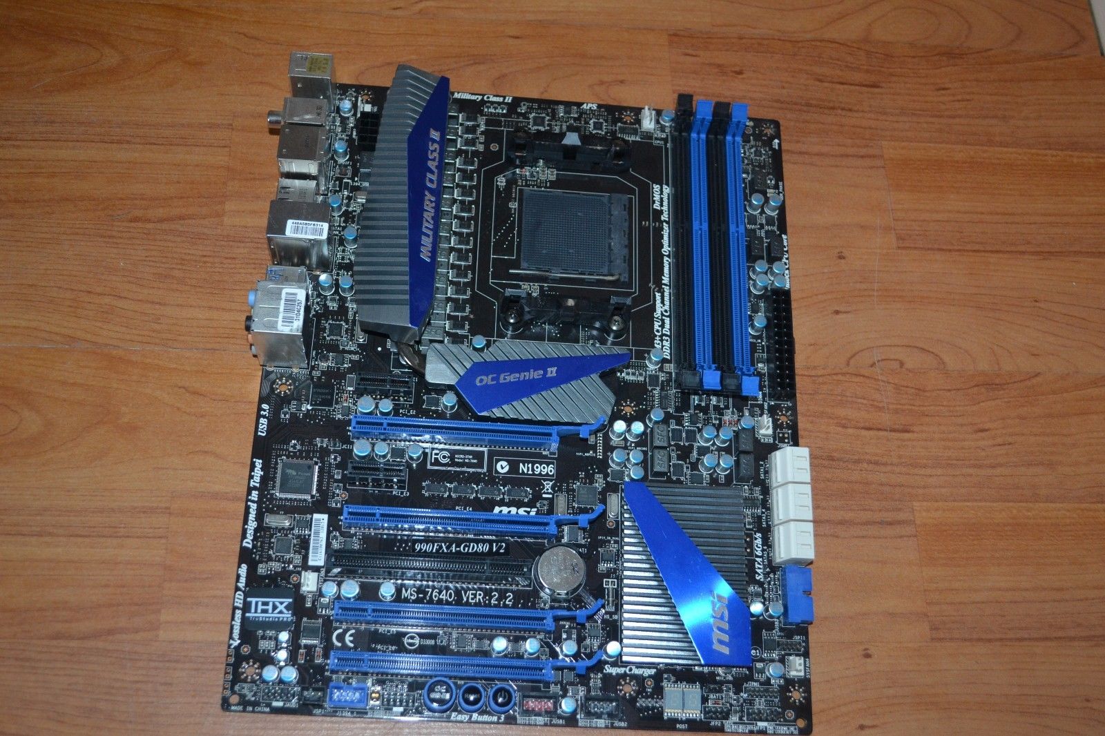 MSI 990FXA-GD80 V2.X Military Class II AM3+ Motherboard Tested